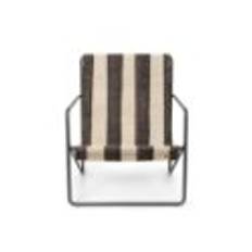 Ferm Living Desert Lounge Chair 63x77,5 cm - Black/Off-White/Chocolate