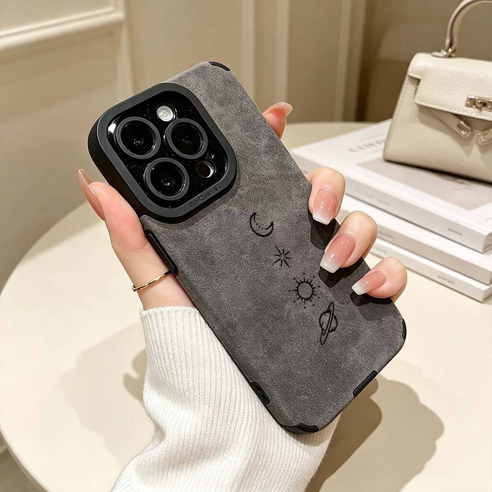 Cartoon Moon Sun Planet Cover For Apple iPhone 17 Air 16 16E 15 14 13 12 11 Plus Mimi Pro Max Phone Case