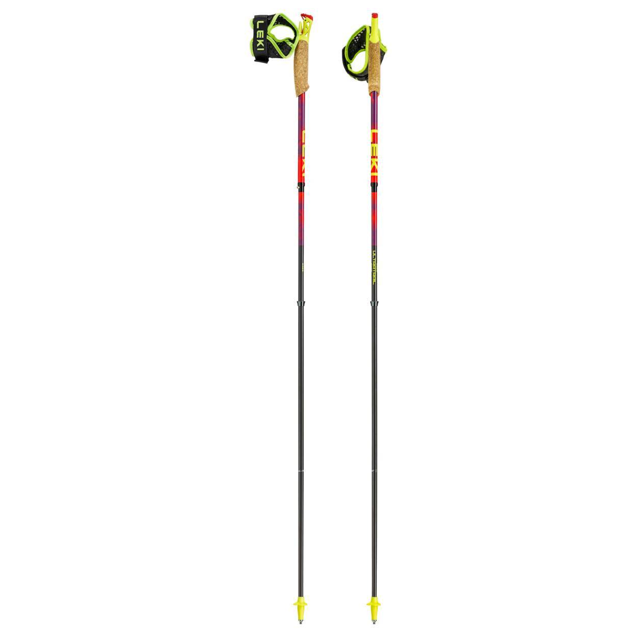 Leki Ultratrail FX.One SL, Bright Red/Violet/Neon Yellow - 115cm