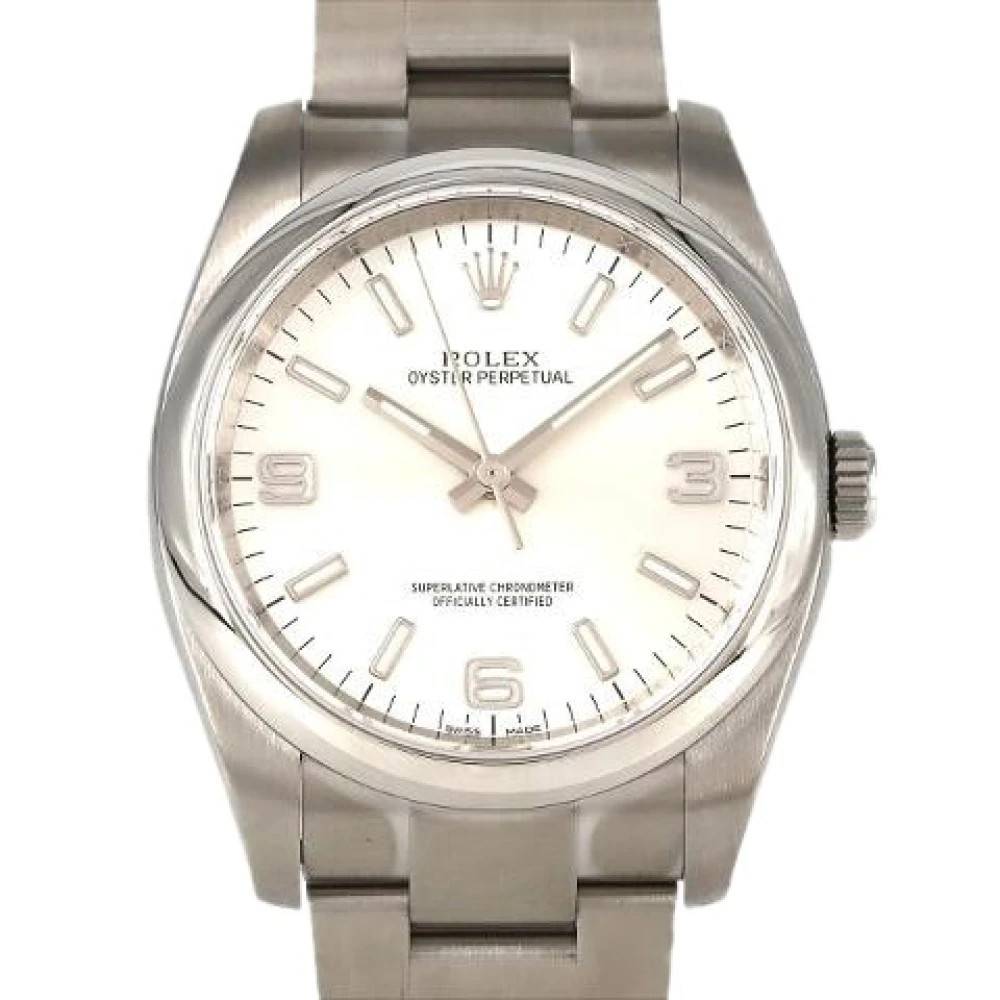 Rolex Vintage - Pre-owned Oyster Perpetual Stainless Steel Automatic Vintage - Dam - ONE Size -
