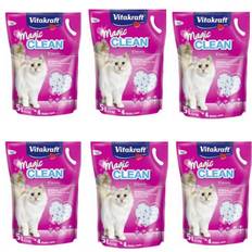 Vitakraft - 6 x Kattegrus Magic Clean 5L - Klar til levering - Prismatch