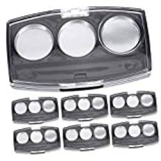 jojofuny 10pcs box Powder Makeup Holder Container Blush Aluminum Tray Refillable Cosmetics with Eye Lipstick Empty Cosmetic Pigment Case Eyeshadow Palettes Pallet Containers Diy Grids for