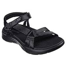 Skechers Dam Go Walk Flex Sandal-Chic fiskarsandaler, svart/svart, 35 EU, svart, 35 EU