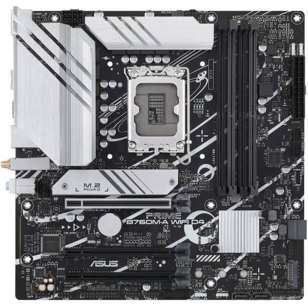 Moderkort - ASUS - PRIME B760M-A WIFI D4 - LGA 1700 - DDR4 - Wi-Fi 6
