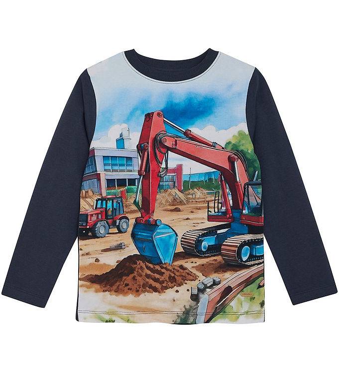 Minymo Bluse - Blue Nights m. Print - Minymo - 7 år (122) - Bluse