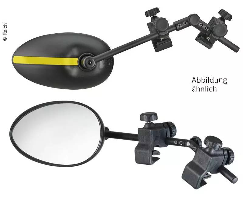 Backspegel Speed fix Clip-on XXL Flat, par