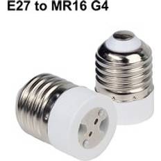 Gl&#xF6;dlampa omvandlare e27 hane till e12 e14 e40 b22 mr16 g4 g9 gu10 hona lampa sockel lampbotten f&#xF6;r inomhusbelysning lampa f&#xF6;rl&#xE4;nga adapter - E27 to mr16