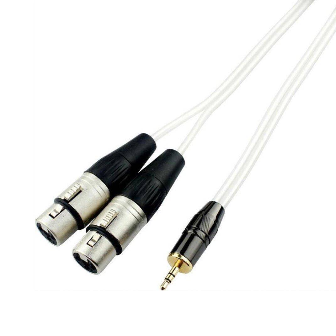 Generisk ljudkabel 3,5 mm till 2x XLR 1m AC-35X2