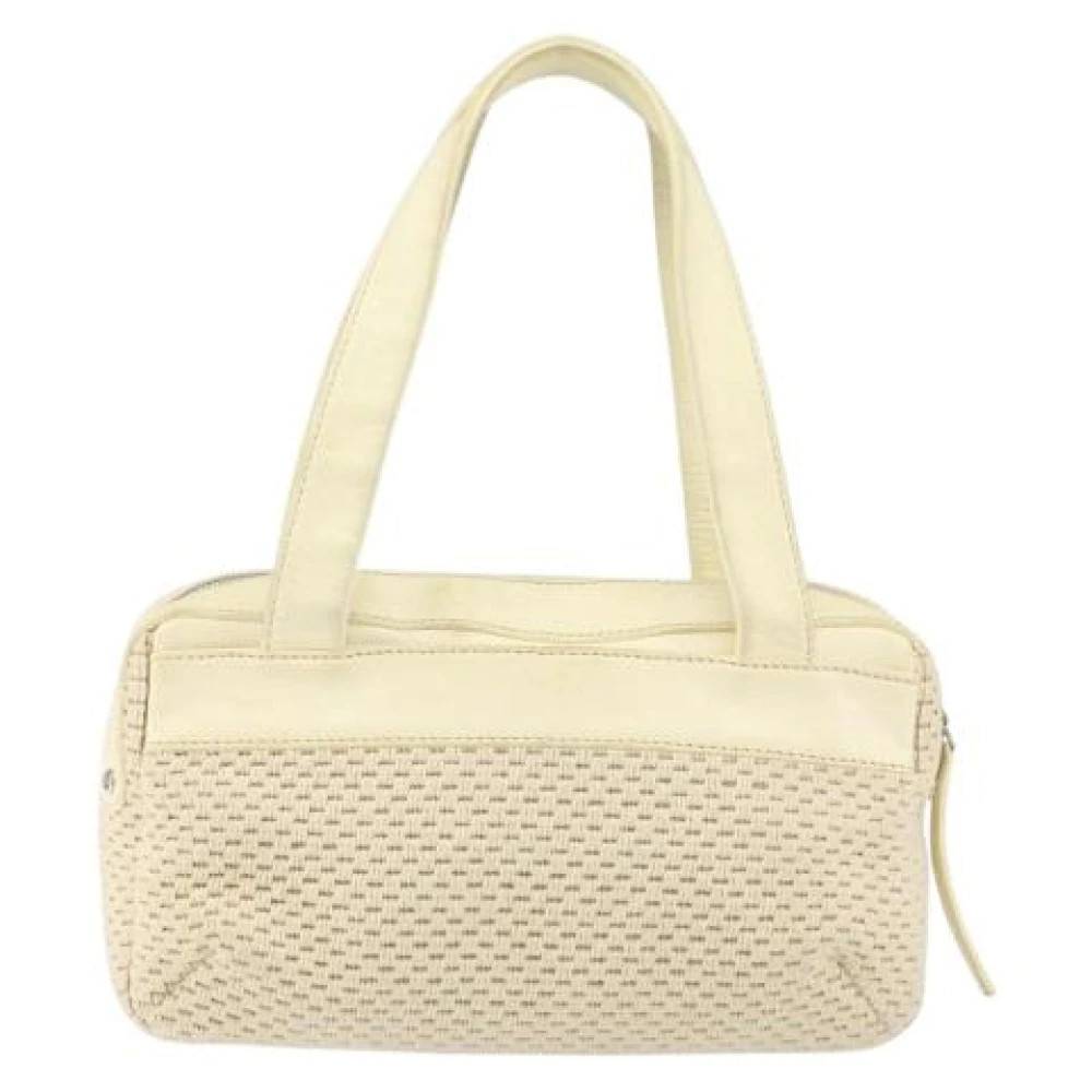 Chanel Vintage Pre-owned Vintage Skuldertaske - Vintage - Dame - Beige - ONE SIZE - Uld