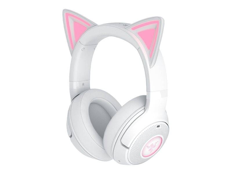 Razer Kraken Kitty V2 BT Trådløse Hovedtelefoner - 40 Timer, USB-C - Hvid