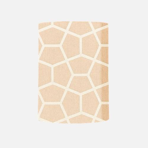 Fabric lampshade D Glyptic Buff