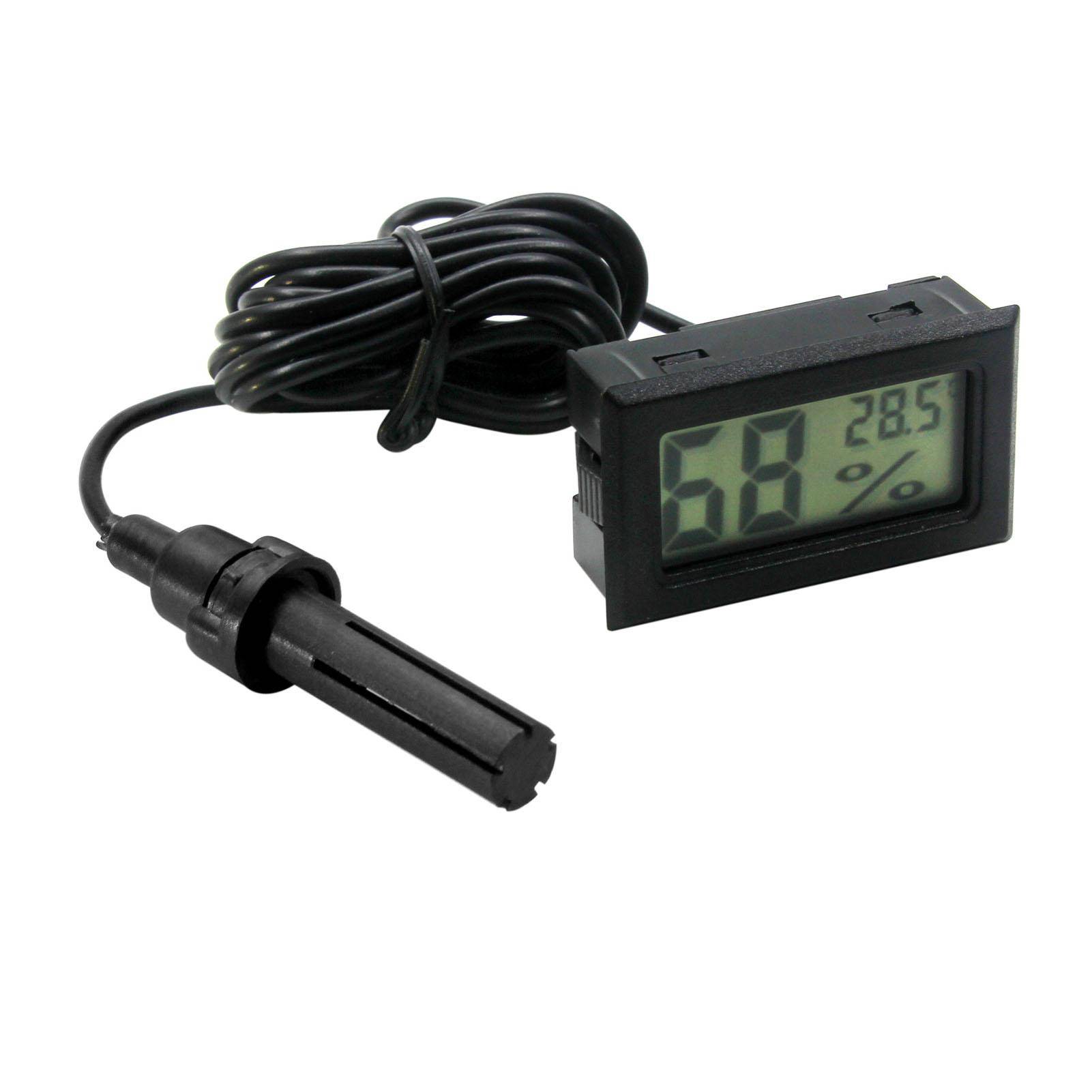 Termometer Hygrometer Digital Mini Elektronisk Temperatur Luftfuktighetsmätare för Inomhus Utomhus med