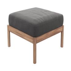 Tradition Pouf - Teak/Charcoal