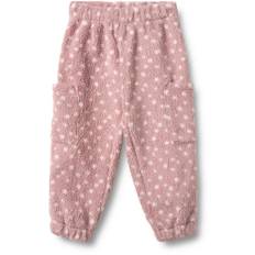Wheat Suun Fleecebukser, Rosewood Dots, 98