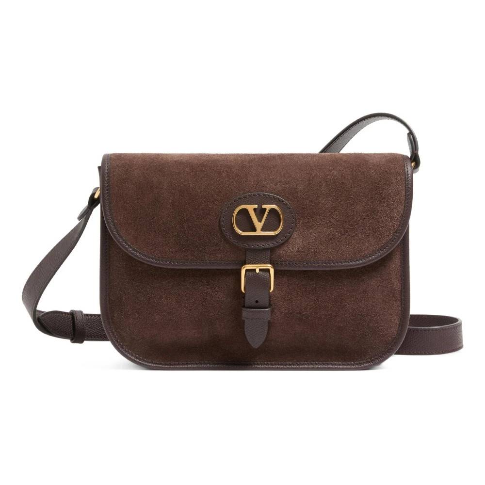 Valentino Antibes Suede Skuldertaske - Tasker - unisex - Brun - ONE SIZE - Uld
