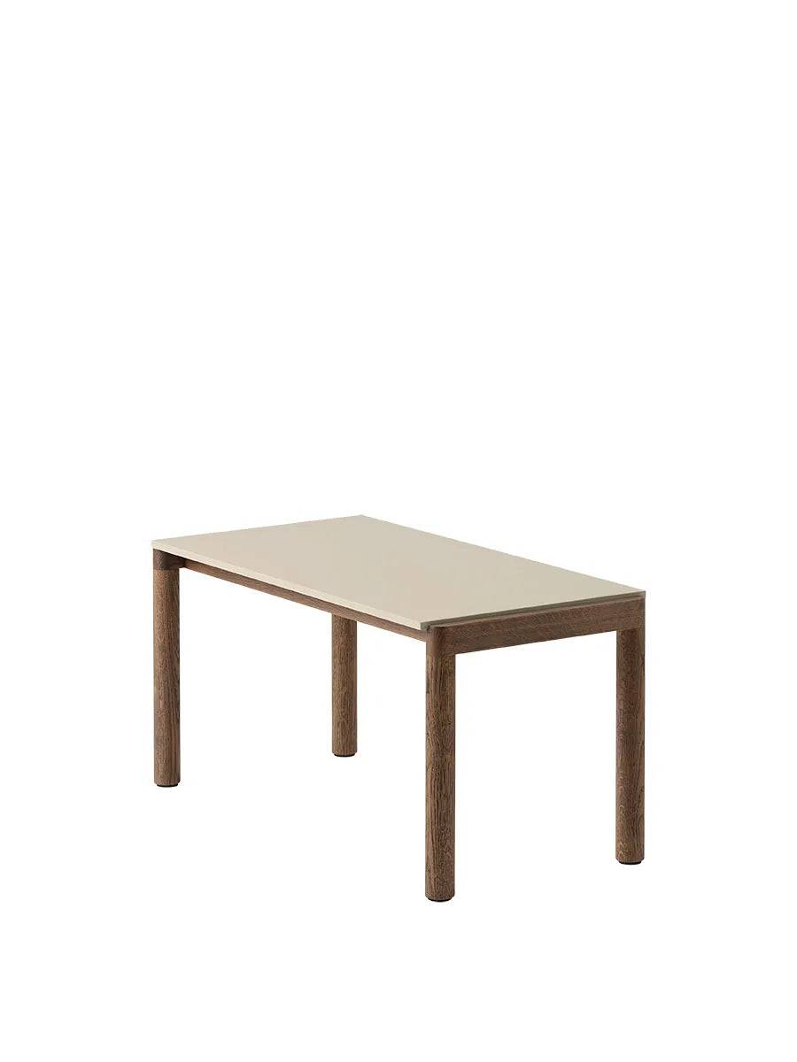 Couple Coffee Table, 40 x 84 cm fra Muuto Sand - Dark Oiled Oak / Plain - Jacobsen Plus