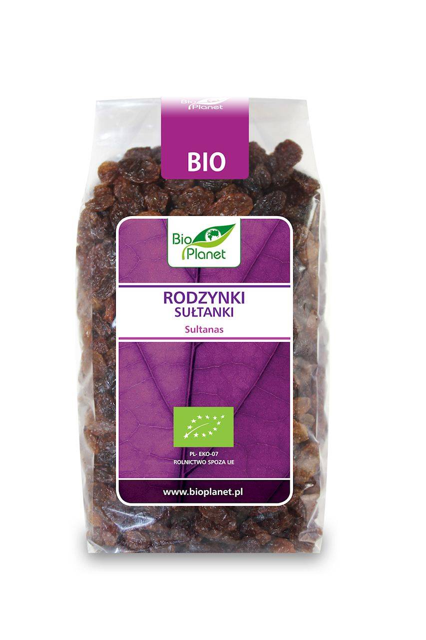 Gluten-free sultana raisins, organic, 400 g - BIO PLANET