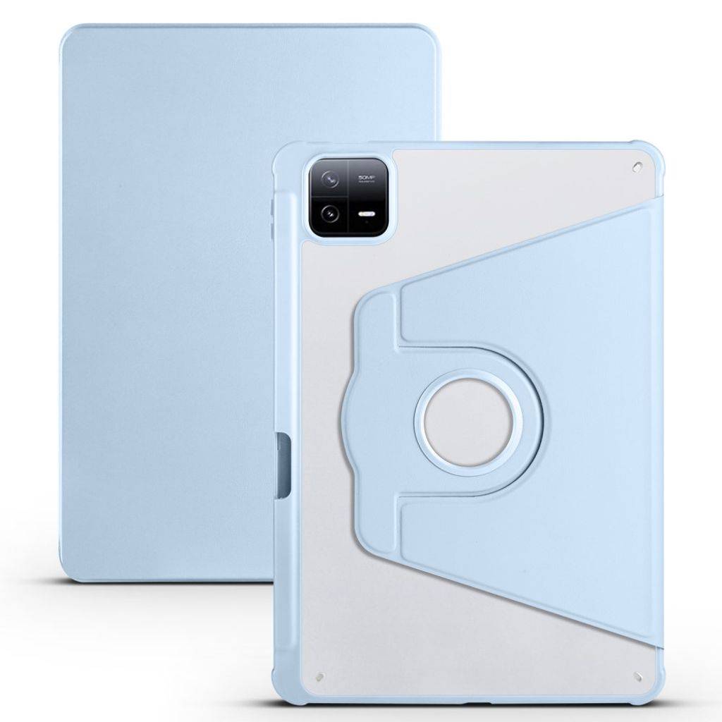 Xiaomi Pad 6 / Pad 6 Pro etui med roterende stativ - Baby Blue