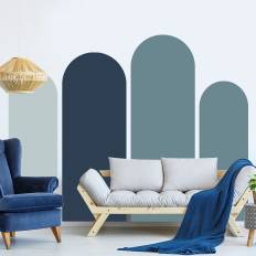 Wallsticker - Boho Arch / Blå