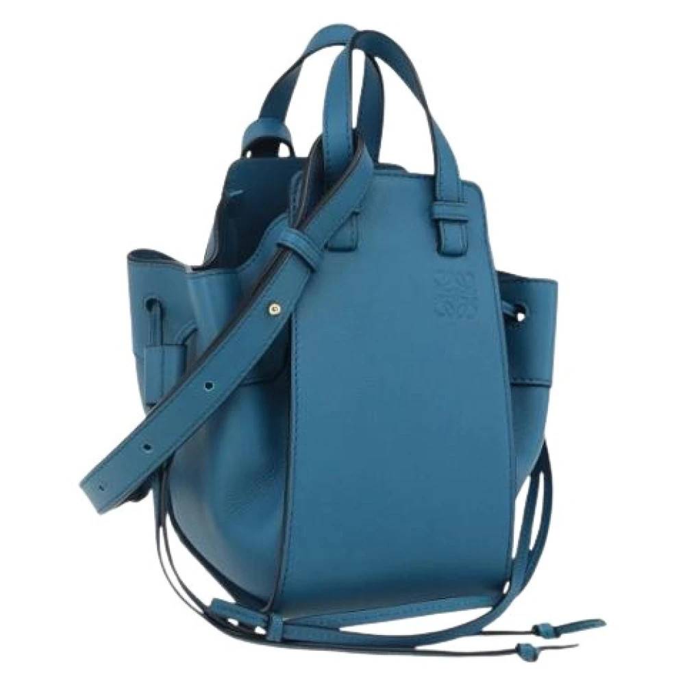 Loewe Pre-owned Pre-owned Skuldertaske - Vintage - Dame - Blå - ONE SIZE - Uld