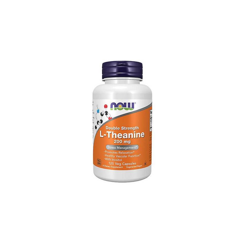 Now Foods L-Theanine, 120 Vcaps (Pack of 1)