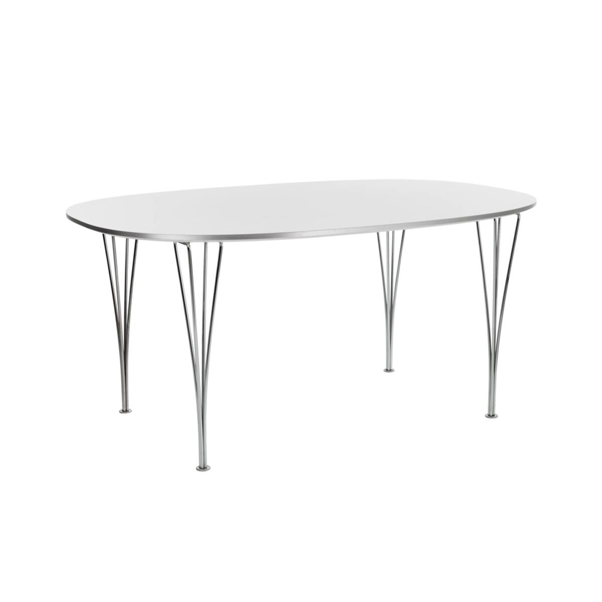 Fritz Hansen | Superellips bord Vit/Krom