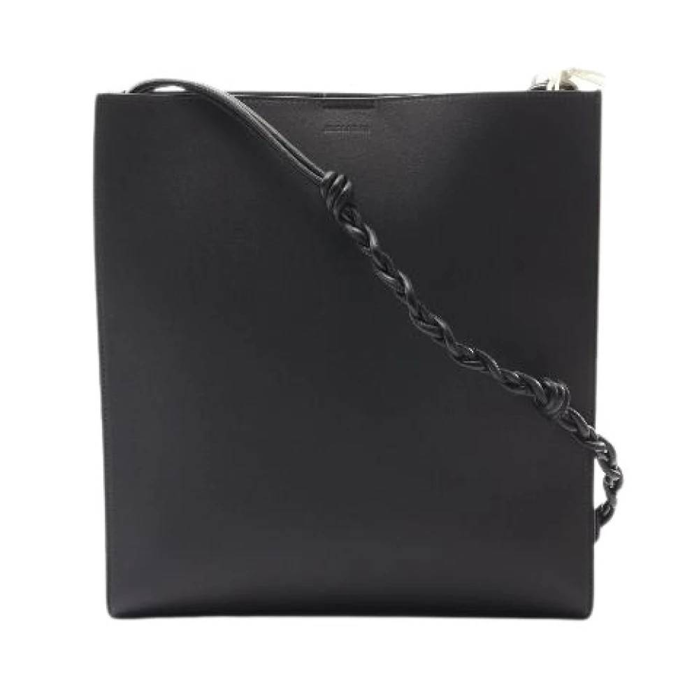 Jil Sander Pre-owned Pre-owned Tangle Medium Læder Skuldertaske - Vintage - Dame - Sort - ONE SIZE - Uld