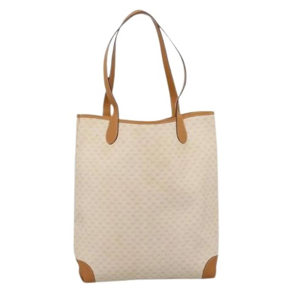 Gucci Vintage Pre-owned Tote Bag - Vintage - Dame - Beige - ONE SIZE - Læder