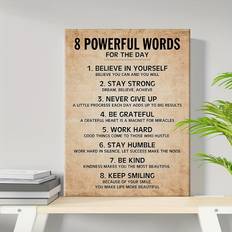 TEMU 1pc Motivational Quote Inspirational Canvas Wall Art Office Home Classroom Decor Positive Poster Picture Artwork Art Posters Canvas Valentine's Day Prints Wall Art Eid