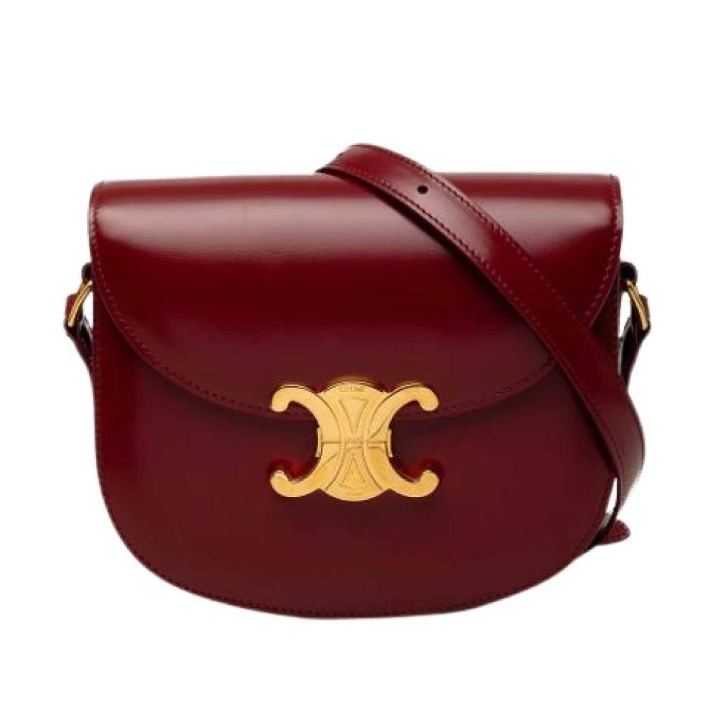 Celine Vintage Pre-owned Clea Crossbody taske - Vintage - Dame - Rød - ONE SIZE - Læder