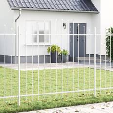 Havehegn med Bue Top Hvid 3,4x1,25 m Stål