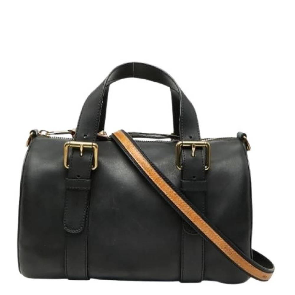 Chloé Pre-owned Pre-owned Boston Håndtaske - Vintage - Dame - Sort - ONE SIZE - Uld