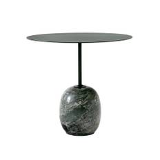 &Tradition - Lato Table LN9, Oval 40 x 50 cm, Deep Green/Verde Alpi Marble - Små borde og sideborde - Luca Nichetto - Grøn - Metal/Sten