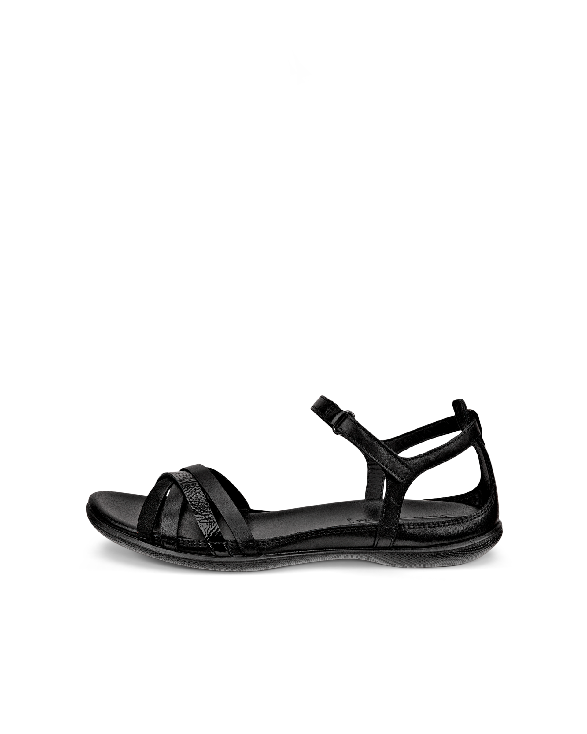 ECCO FLASH - Flade sandaler i læder til damer - Sort - 39