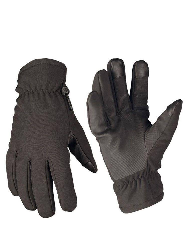 Mil-Tec Softshell handsker med Thinsulate Sort - M.