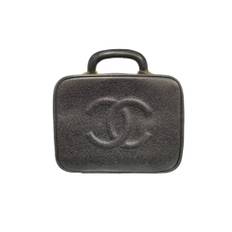 Chanel Vintage, Pre-owned, Dame, Sort, ONE SIZE, Læder, Brugt Sort Læder Chanel Taske