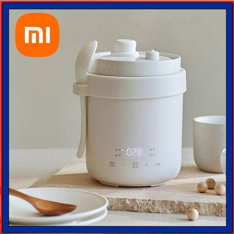Xiaomi 600 ml Riskokare Multifunktionell Keramisk Non-stick Snabb Elektrisk Kokgryta Bärbar Elektrisk Matlåda Mini Elektrisk Gryta gray