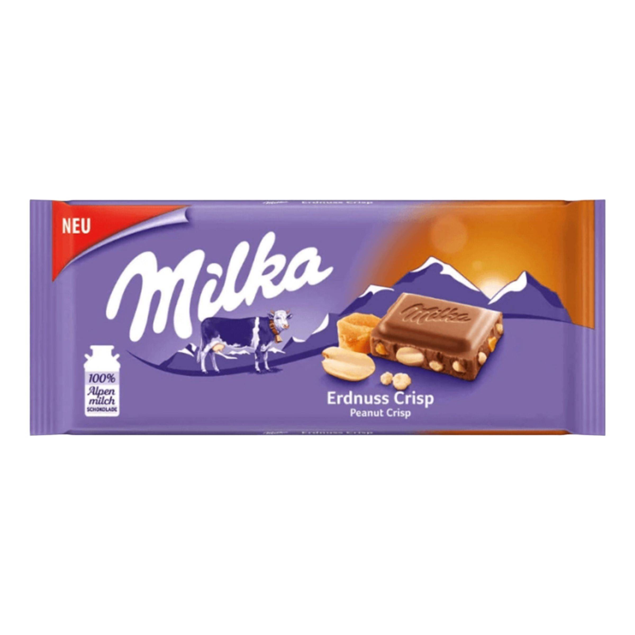 Milka Peanut Crispy Caramel - 90 g