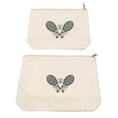 Off White Tennis Toiletry Bags - ONE SIZE
