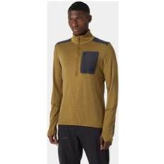 Helly Hansen Herr Lifa® Merinoull Mellanlager Med 1/2 Dragkedja Brun 2XL - Lynx Brun
