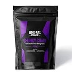 Animal Chalk 400 g Chunky Magnesium för klättring, magnesium i pulver för händerna, magnesium för gym, magnesium Crossfit Pulver, Climbing Chalk, calisthenic Magnesium, Chunky Chalk, Crunchy Chalk