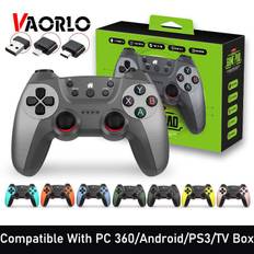 VAORLO Ny 2.4G Game Controller Gamepad Trådlös Joystick Joypad Med OTG Converter För PS3/Smart Phone/Tablet PC/Smart TV Box