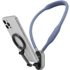 AMORUS For iPhone 12 13 14 15 Android Silicone Neck Mount Magnetic Phone Neck Holder