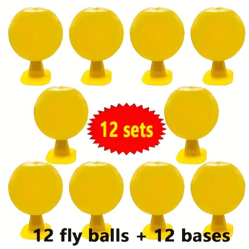 Sticky Yellow Fly Ball, Fruit Fly Sticky Ball, To Plug In, Battery-free, Reusable Insect Trap, Controls Flying Insects, Flies, And Mosquitoes