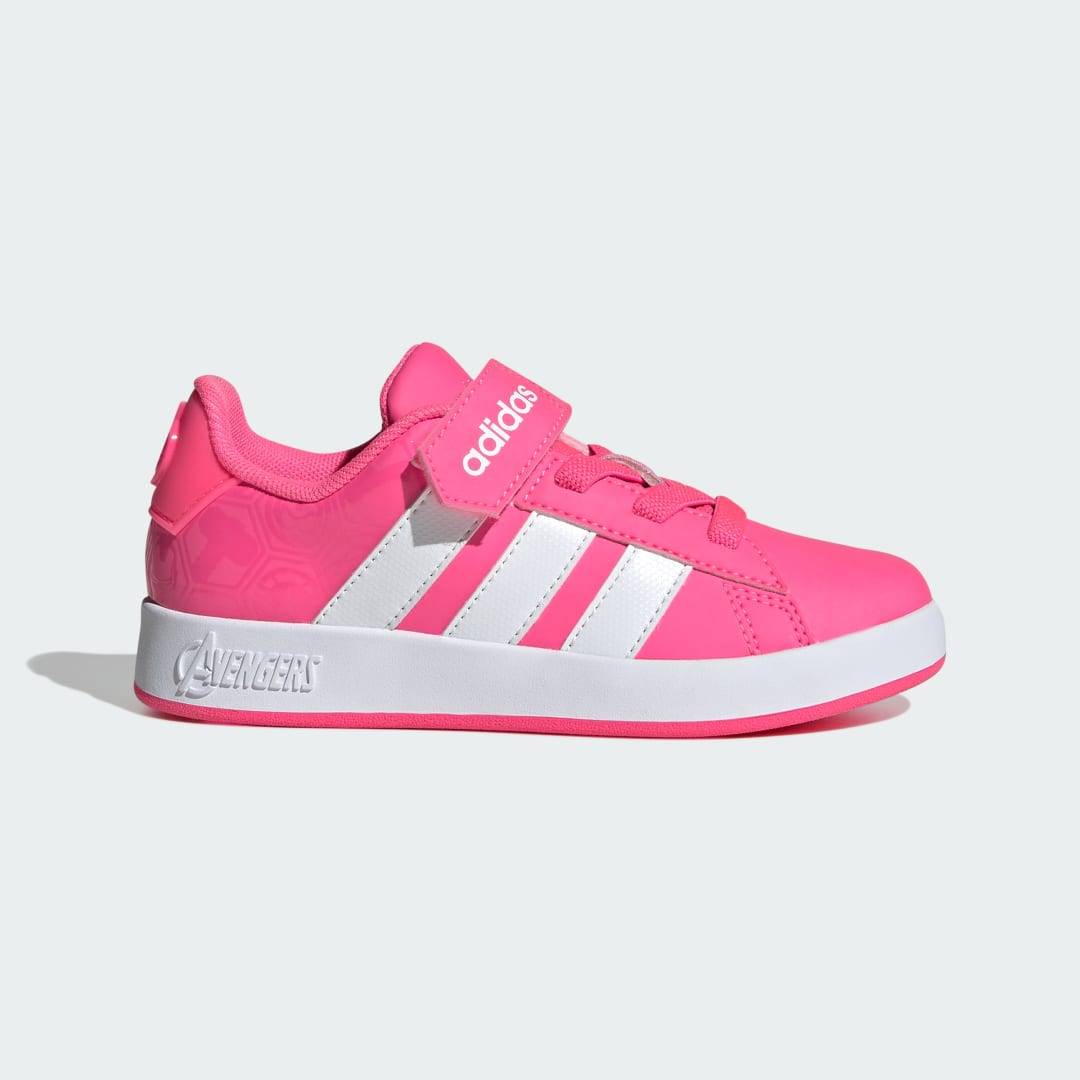 adidas MARVEL AVENGERS GRAND COURT SKOR FÖR BARN - Lucid Pink / Cloud White / Clear Pink - 39 1/3