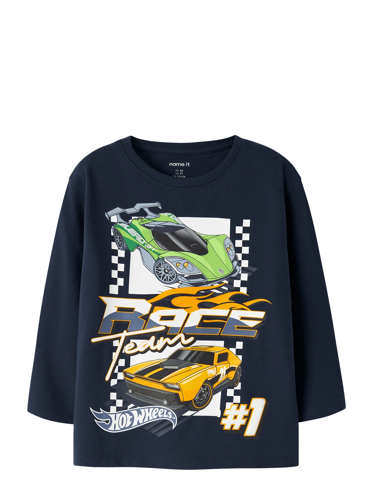 name it Nmmjunior Hotwheels Ls Nreg Top Box Mat - Navy - 98