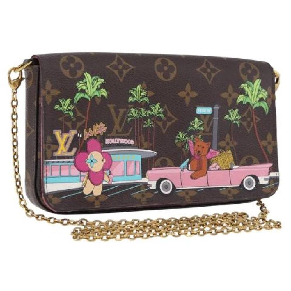 Louis Vuitton Vintage Pre-owned Monogram Canvas Skuldertaske - Vintage - Dame - Brun - ONE SIZE - Uld