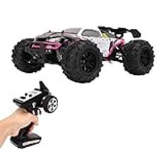 Alomejor Höghastighets-RC-bil, starkt handtag, vertikal fjäderdämpning, 1/16 4WD, snabb fjärrstyrd bil för över 14 år för grönt (rosa)