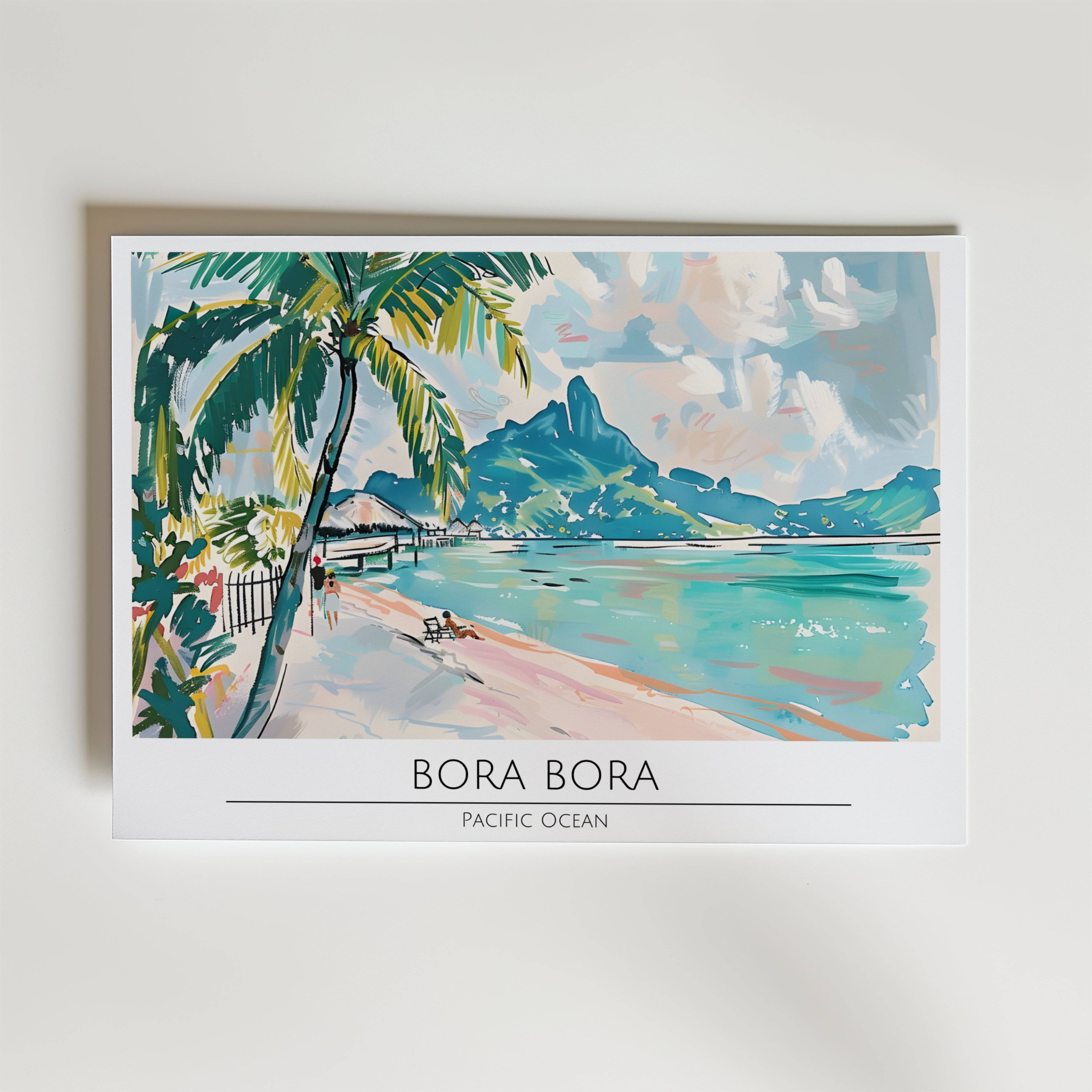 Bora Bora Poster - Premium Canvas 30x40 cm