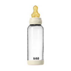 Sutteflaske i Glas 240 ml Latex – Ivory - Mellem flow
